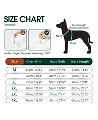 Soft Recovery Onesie Surgical Suit with Rear Leg Sleeves and Abdominal Coverage for Dogs