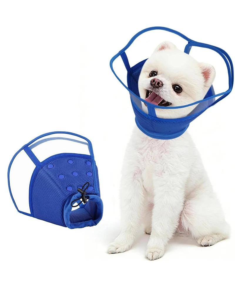 Soft Mesh and Transparent Pvc Recovery Cone Collar for Dogs