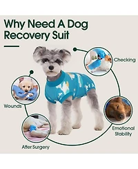Breathable Stretch-Knit Post-Surgery Recovery Onesie for Dogs