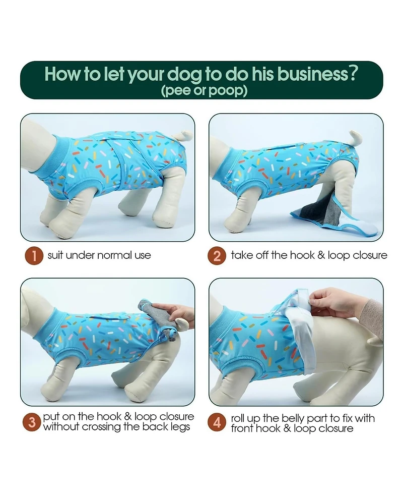 High-Elastic Post-Surgery Recovery Onesie Suit for Dogs and Cats
