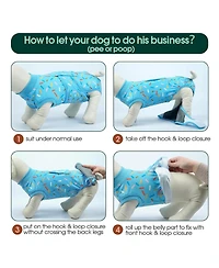 High-Elastic Post-Surgery Recovery Onesie Suit for Dogs and Cats