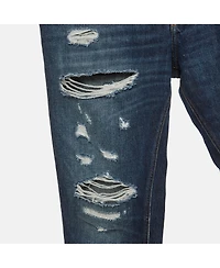 Pre-Owned Dolce & Gabbana Women's Distressed Mid-Rise Loose-Fit Jeans