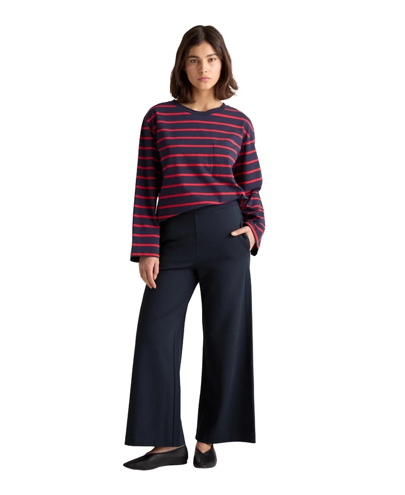 Residus Women's Lottie Wide-Leg Cropped Pull-On Pants