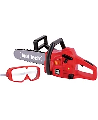 Red Box Tool Tech Vibrating-Lighted Toy Chainsaw, 2-Piece, Ages 3+