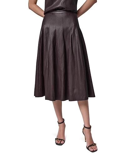 Donna Karan New York Women's Pleated A-Line High-Waisted Skirt