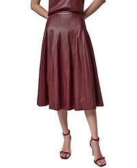 Donna Karan New York Women's Pleated A-Line High-Waisted Skirt