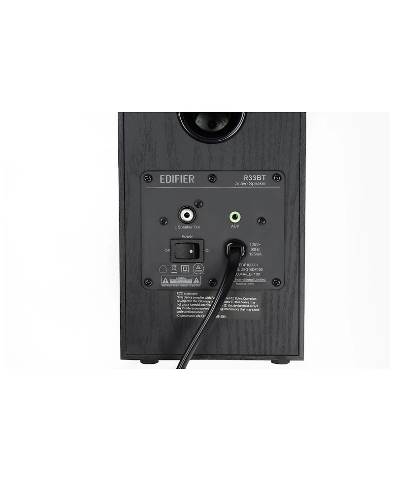 Edifier R33bt Active Bluetooth Bookshelf Speakers, Black
