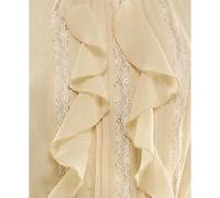 Seni & Cade Women's Ruffled Lace Tiered Mini Dress