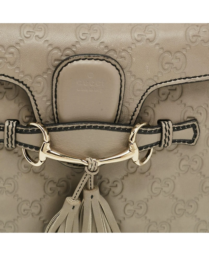 Pre-Owned Gucci Women's Emily Guccissima Leather Chain Shoulder Bag