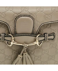 Pre-Owned Gucci Women's Emily Guccissima Leather Chain Shoulder Bag