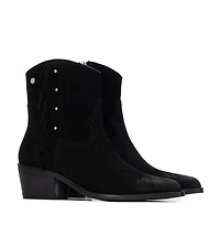 Xti Women's Suede Fringe Ankle Booties Carmela Collection