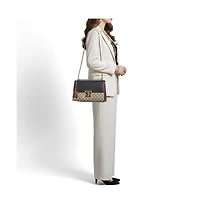 Pre-Owned Gucci Padlock Medium Gg Supreme Canvas and Leather Shoulder Bag