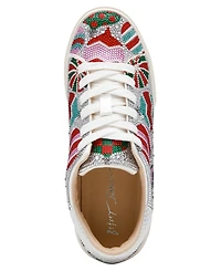 Betsey Johnson Women's Calle Holiday Lace-Up Sneakers