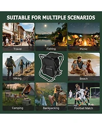 Aofar Folding Cooler Chair Camping Fishing Beach Stool