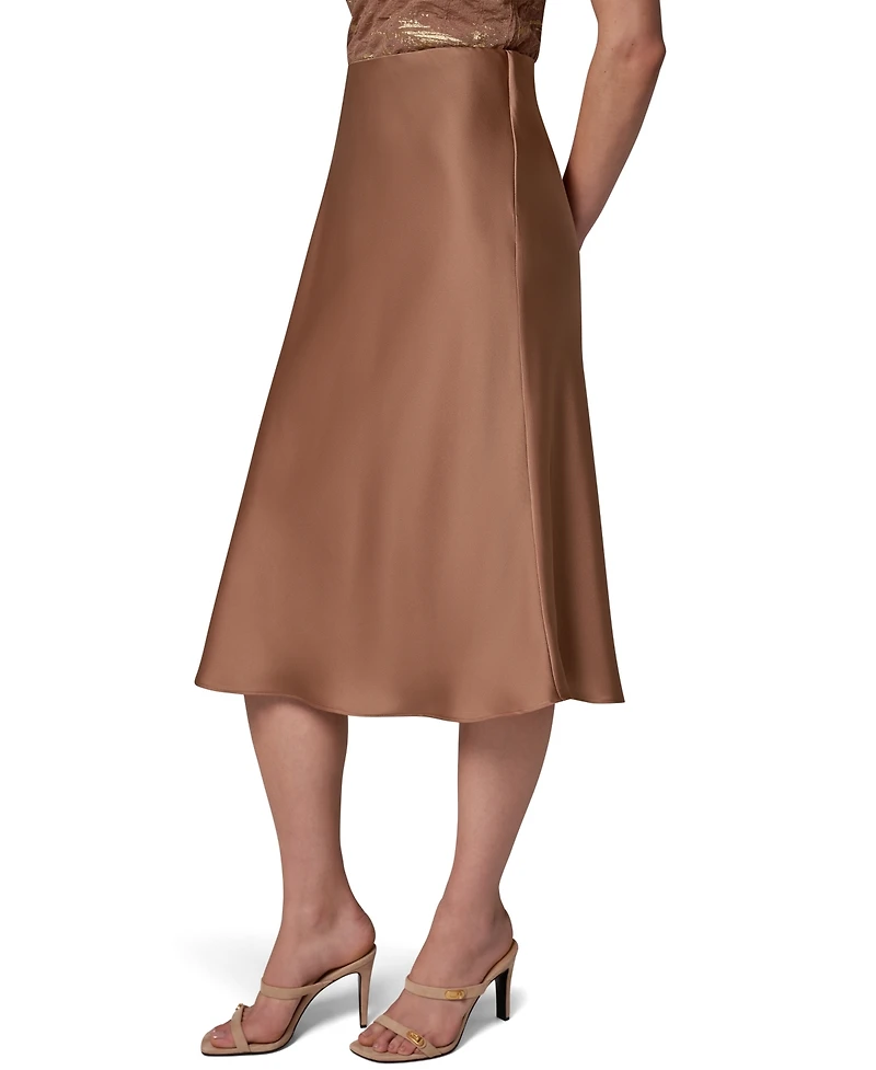 Donna Karan New York Women's Midi A-Line High-Waisted Skirt