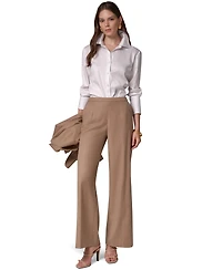 Donna Karan New York Women's Wide-Leg Elastic-Back Pants