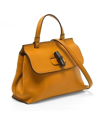 Pre-Owned Gucci Bamboo Shopper Leather Tote