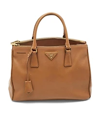 Pre-Owned Prada Saffiano Lux Leather Double Zip Tote