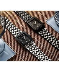 Stuhrling 4084 Modern Rectangular Bracelet Watch