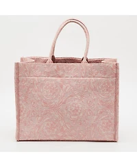 Pre-Owned Versace Women's Athena Barocco Jacquard Canvas Tote Bag