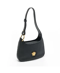Pre-Owned Versace La Women's Medusa Mini Leather Hobo Bag