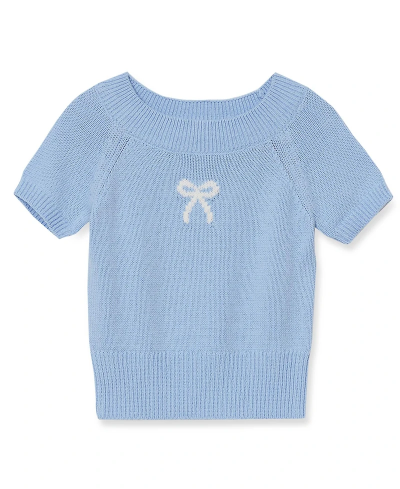 Lands' End Girls Short Sleeve Fitted Sweater