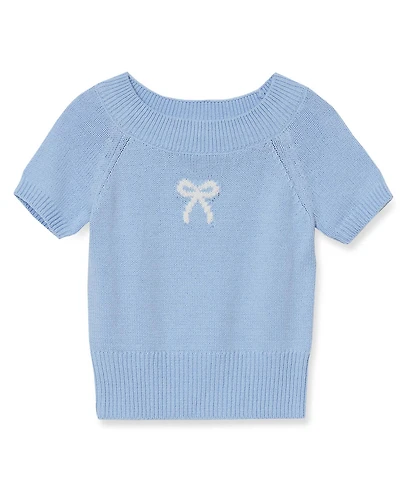 Lands' End Girls Short Sleeve Fitted Sweater