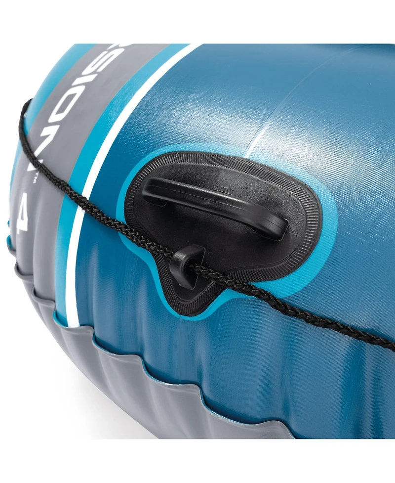 Intex 66324EP Excursion 4 Inflatable Boat Set with 54" Oars, Pump, and Rod Holders