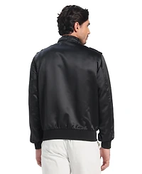 Members Only Men's Classic Satin Iconic Racer Jacket