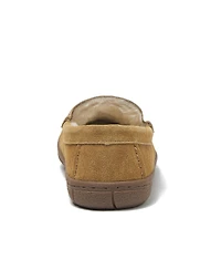 Lands' End Little Girls Fuzzy Lined Suede Moccasin Slippers
