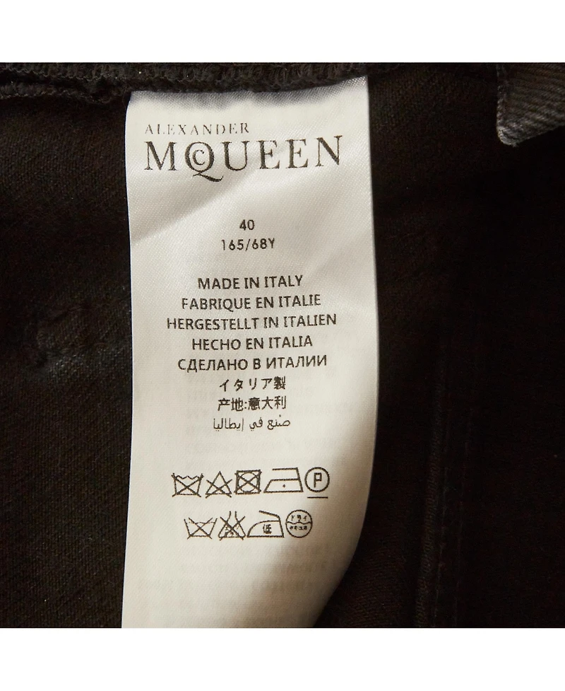 Pre-Owned Alexander Mcqueen Women's Denim Embellished Jeans