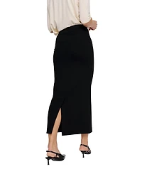 Residus Women's Lala High-Waisted Midi Slit Skirt