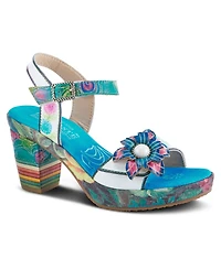L'Artiste Women's Leilanie Platform Slingback with Buckle Closure