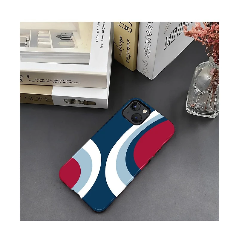 Lisen Modern Curve Dual-Layer Anti-Slip Grip Protective Phone Case Compatible with Apple iPhone 17 Pro