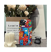 Lisen Faces Color Dual-Layer Hard-Shell Phone Case Compatible with Apple iPhone 15 Pro