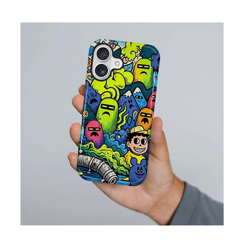 Lisen Phone Case Compatible with Apple iPhone 16 Plus, 2-Layer Durable