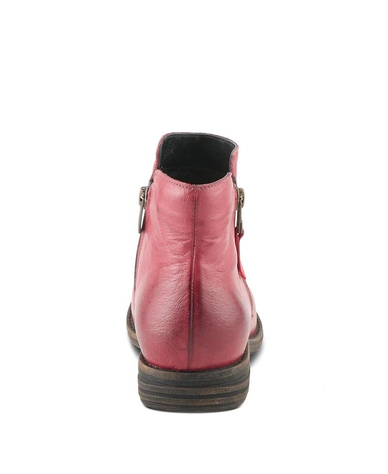 Spring Step Women's Marquis Ankle Bootie with Leather Upper