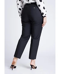 Eloquii Women's Plus Kady Fit Double-Weave Pant