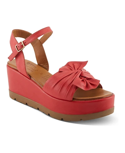 Spring Step Women's Wakefield Platform Sandal with Hook Closure