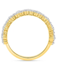 Forever Grown Diamonds Lab-Grown Diamond Marquise Cluster Ring (1 ct. t.w.) Sterling Silver (Also Available & 14k Gold-Plated)