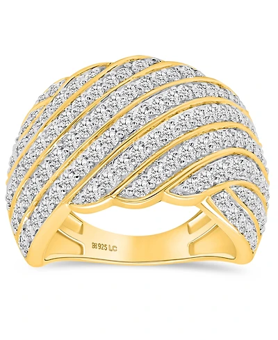 Forever Grown Diamonds Lab-Grown Diamond Dome Ring (2 ct. t.w.) Sterling Silver (Also Available & 14k Gold-Plated)