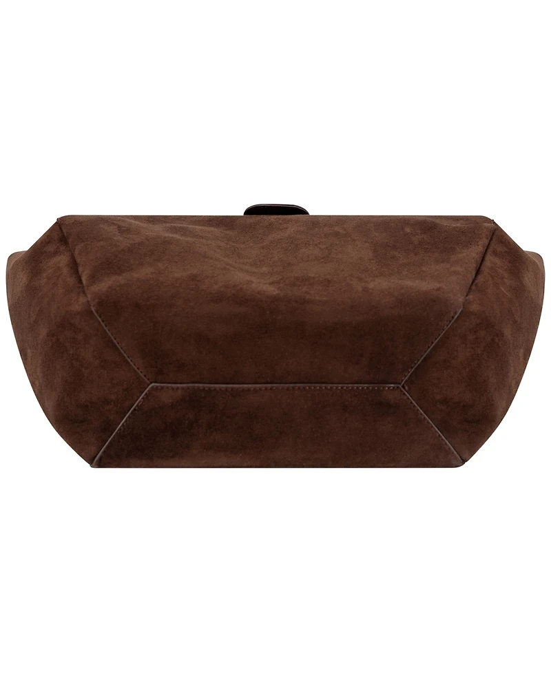 Like Dreams Harper Lock Suede Extra-Large Tote Handbag