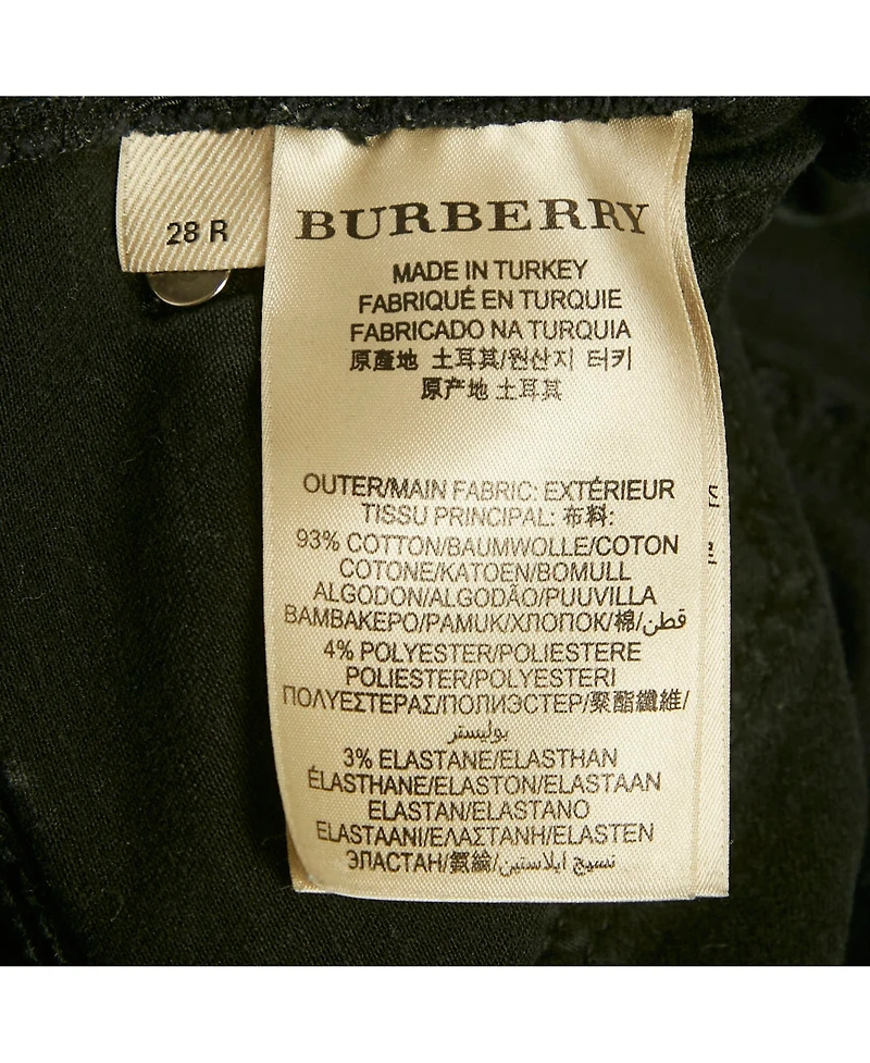 Burberry Women's Mid-Rise Skinny Jersey-Panel Jeans