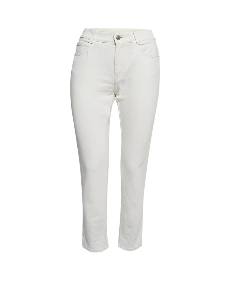Pre-Owned Stella Mccartney Women's Hem Printed Denim Jeans