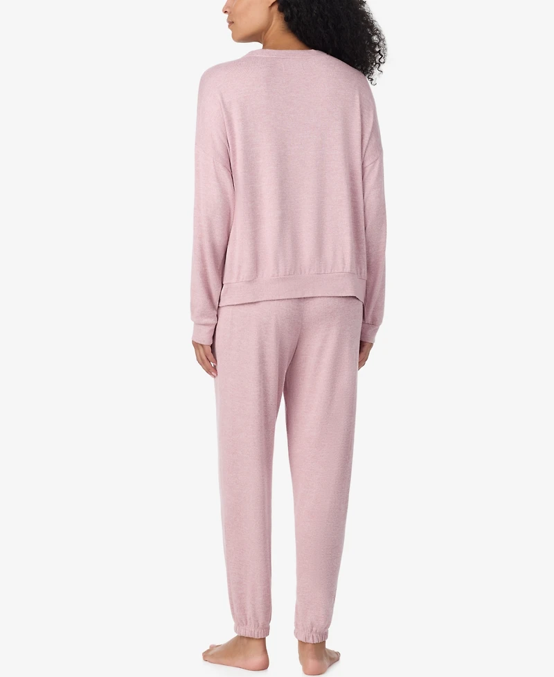 Dkny Women's Long Sleeve Jogger Top and Jogger Pants, 2-Piece Set