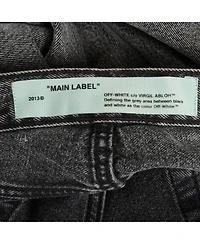 Pre-Owned Off-White Women's Denim Raw Edge Skinny Jeans