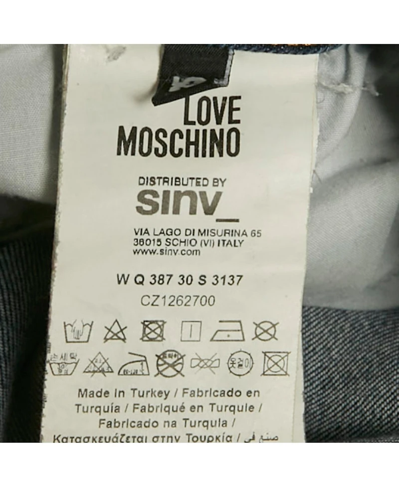 Pre-Owned Love Moschino Women's Mid-Rise Skinny Jeans