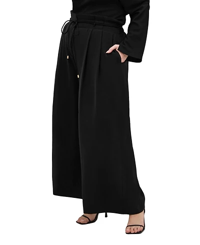 City Chic Plus Shania High-Rise Wide-Leg Pants