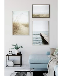 Kate and Laurel Sylvie East Beach Framed Canvas by Amy Peterson Art Studio