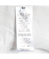 Pre-Owned Balmain Women's Tweed Button Embellished Jacket